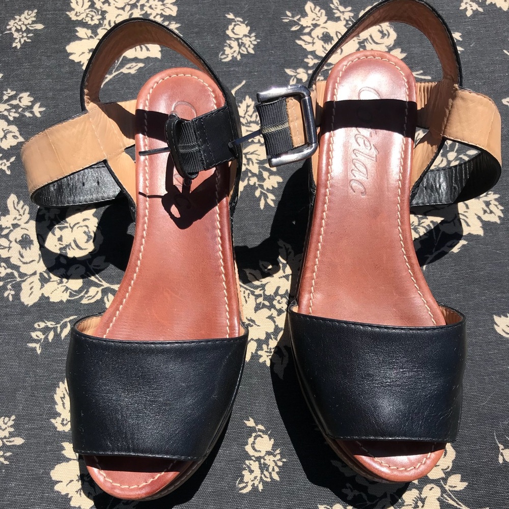 Extremely Rare! Cotlac Leather Platform Sandal 39 - image 4